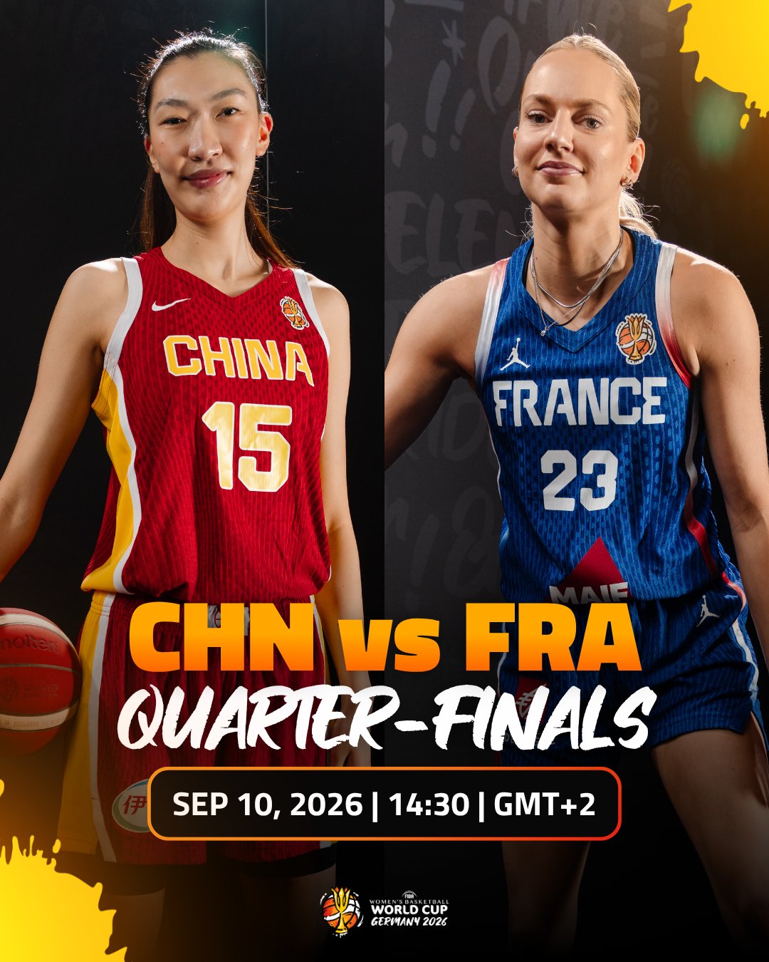 🔥女篮世界杯8强出炉：中国vs法国 美国vs匈牙利 西班牙vs澳洲