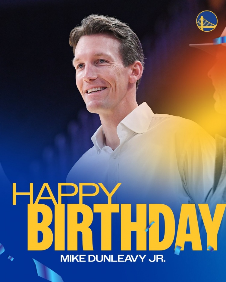 真挚的祝福🎂勇士官方祝球队总经理邓利维46岁生日快乐！